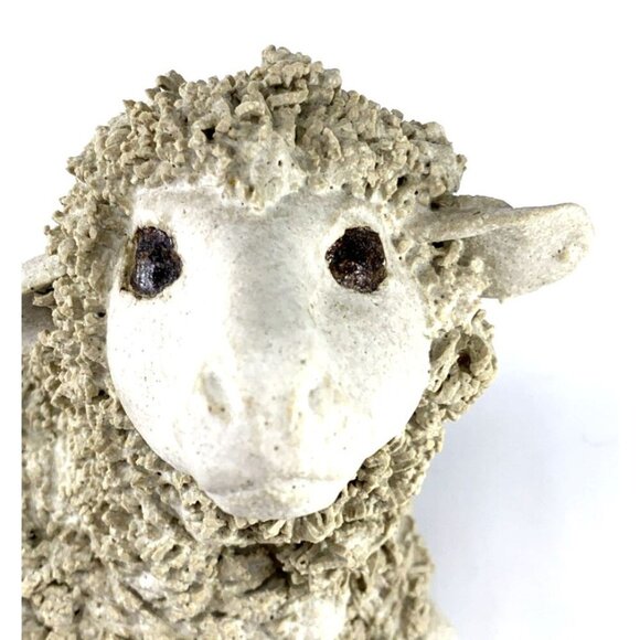 Spaghetti Sheep Sculpture Figurine Shelf sitter Hand Crafted 9" Long Vintage - Picture 2 of 7